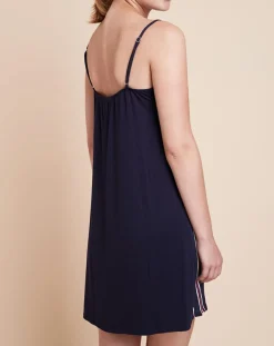 Nuisette Valentin à rayures marine/violet