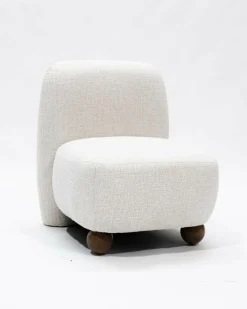 Oslo - Fauteuil design en tissu beige