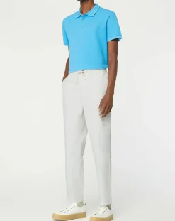 Pantalon 100% Coton Bio chino Regular Fit Mujog écru