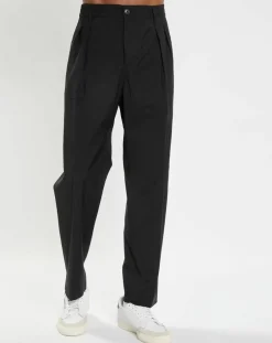 Pantalon 100% Laine Belsbo jogger noir