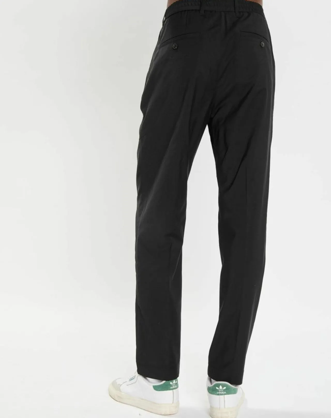 Pantalon 100% Laine Belsbo jogger noir