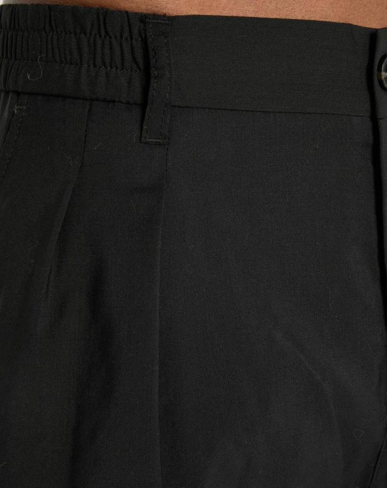 Pantalon 100% Laine Belsbo jogger noir