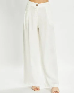 Pantalon 100% Lin Cara écru