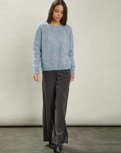 Pantalon 100% Soie Plaisance anthracite