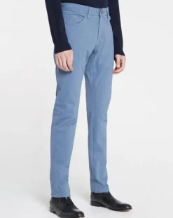 Pantalon ajusté Flex bleu gris
