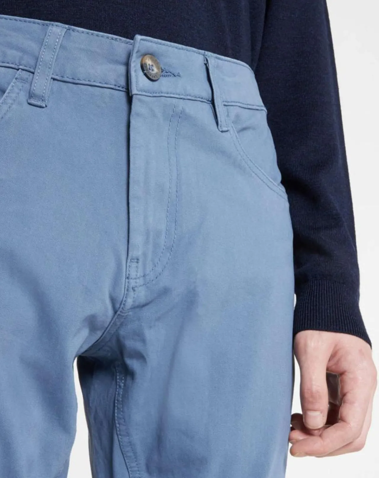 Pantalon ajusté Flex bleu gris