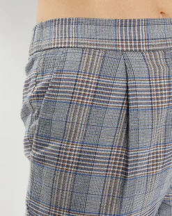 Pantalon ajusté Rink imprimé Prince de Galles gris/noir