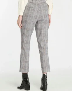 Pantalon ajusté Rink imprimé Prince de Galles gris/noir