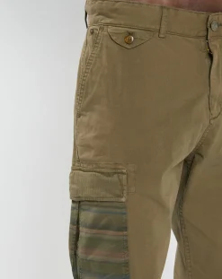 Pantalon Cargo Loose Tapered kaki foncé