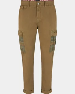 Pantalon Cargo Loose Tapered kaki foncé