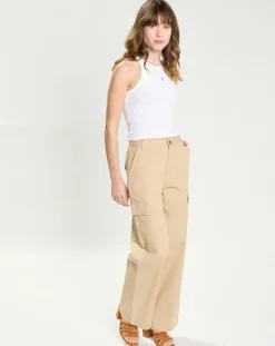 Pantalon cargo Pina beige