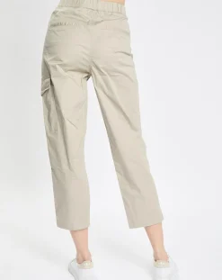 Pantalon Cargo Poche Elastique beige clair