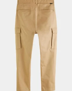 Pantalon cargo Regular Fit uni beige