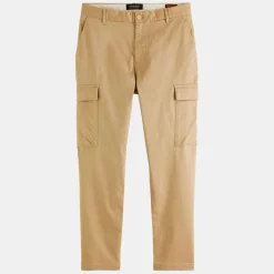 Pantalon cargo Regular Fit uni beige