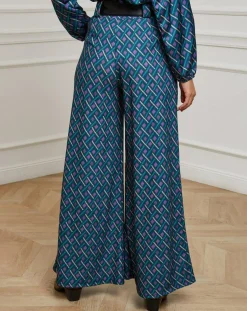 Pantalon Catherine pétrole