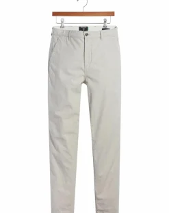 Pantalon chino Alpha Icon Tapered à rayures beige/blanc
