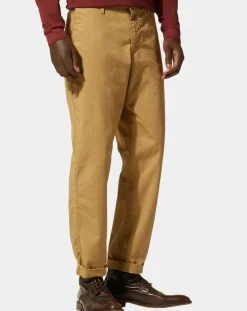 Pantalon Chino décontracté Kurip Ripstop à carreaux beige foncé