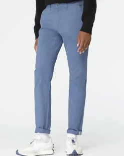 Pantalon chino en Coton bio slim Kutslim bleu vintage