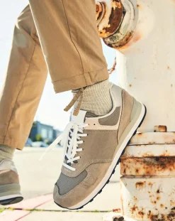 Pantalon chino en Coton Bio Mobile Icon Tapered beige foncé