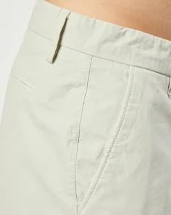 Pantalon chino en Coton Sherman coupe fuselée gris clair