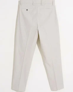 Pantalon chino en Coton Sherman coupe fuselée gris clair