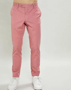 Pantalon chino Milleraie rose moyen