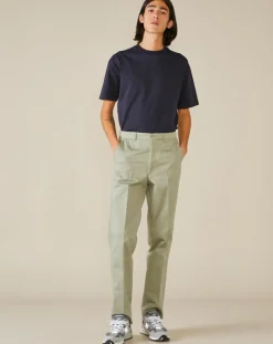 Pantalon chino Sammy vert d'eau