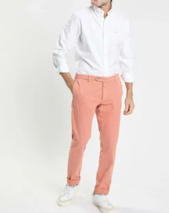 Pantalon chino Slim Fit Kensignton orange moyen
