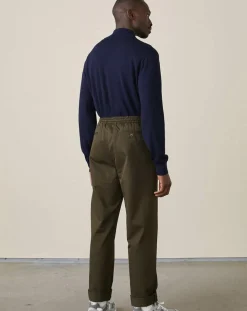 Pantalon chino slim Jory kaki