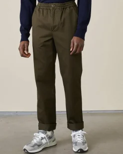 Pantalon chino slim Jory kaki