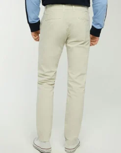 Pantalon chino slim Popplin Stretch beige