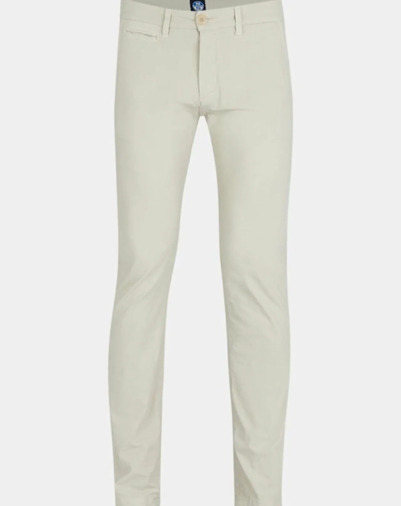 Pantalon chino slim Popplin Stretch beige