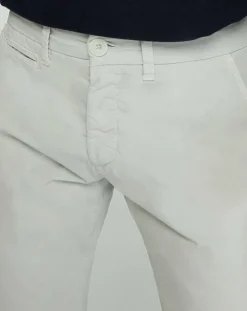 Pantalon chino slim Popplin Stretch gris clair