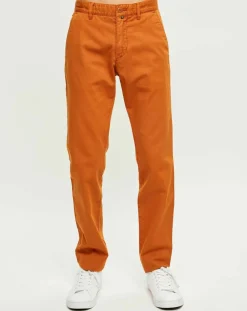 Pantalon chino Stig Tappered orange