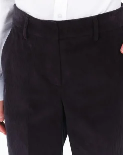 Pantalon cigarette Psidika gris foncé