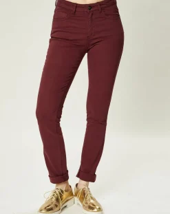 Pantalon Clemie prune