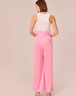 Pantalon Coton Biologique en popeline blush