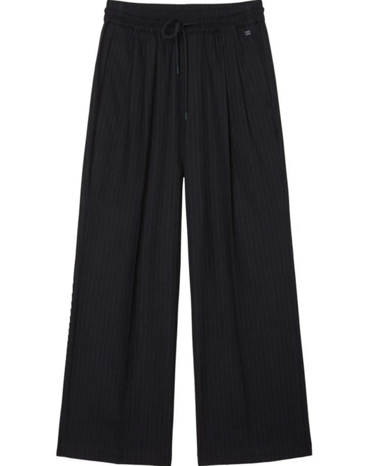 Pantalon de costume à rayures noir