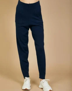 Pantalon de Jogging en Laine & Cachemire Olivia nuit/marine