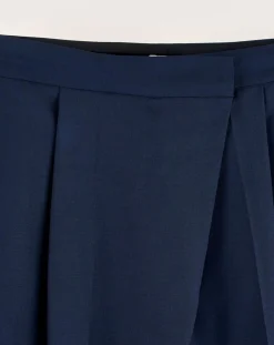 Pantalon de tailleur 100% Laine Tom naval