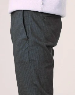 Pantalon Dinan à rayures kaki