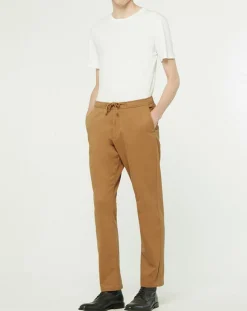 Pantalon droit Lujog camel