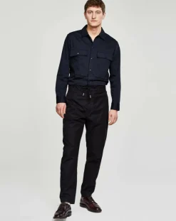 Pantalon droit Pogg bleu marine