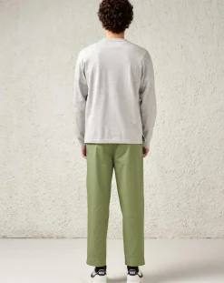 Pantalon en Coton Stanford kaki clair