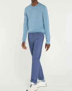 Pantalon en Coton stretch Kuflex bleu vintage