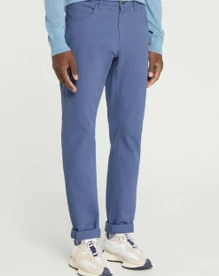 Pantalon en Coton stretch Kuflex bleu vintage
