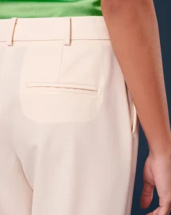 Pantalon en Laine froide mélangée ecru