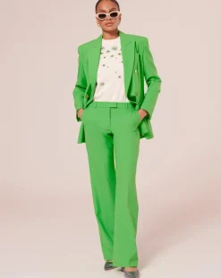 Pantalon en Laine froide mélangée vert