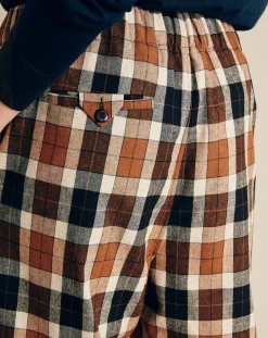 Pantalon en Laine mélangée Proust à carreaux camel/noir