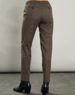 Pantalon en Laine mélangée Pixel marron/noir